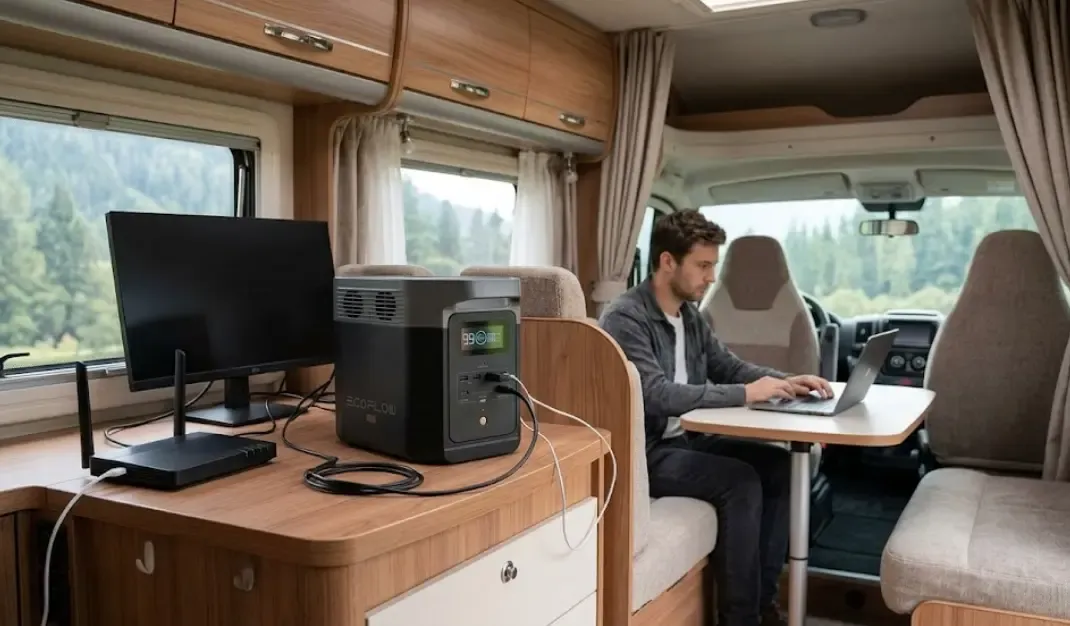 EcoFlow Delta 2 estación de energía portátil para camper teletrabajo