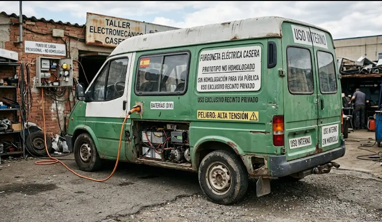 Electricidad en furgoneta SIN homologación: portátil, fija o híbrida (2026)