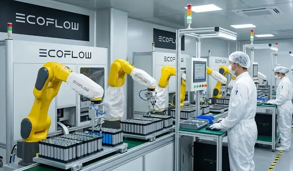 Proceso de fabricación de baterías EcoFlow