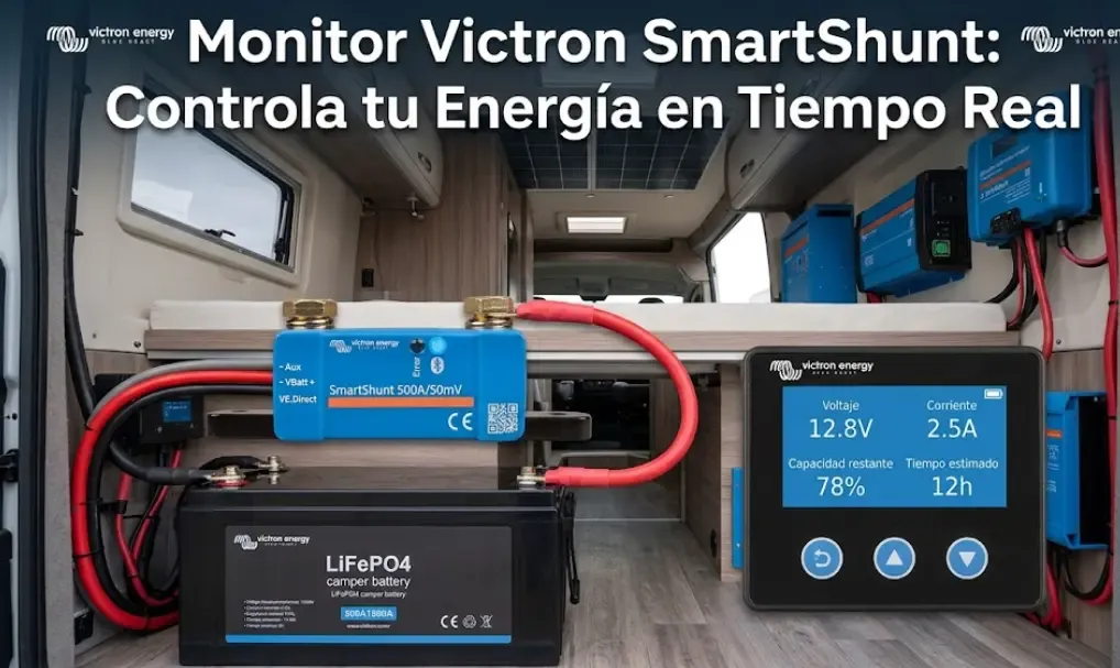 Instalación eléctrica furgoneta con paneles solares y batería
