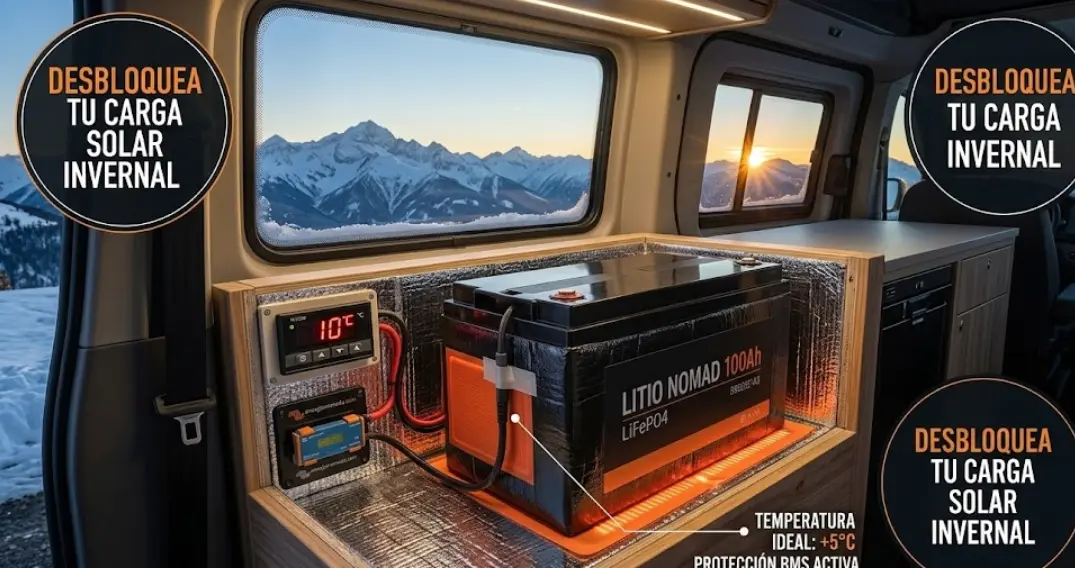 Cómo calentar tu batería en invierno sin gastar energía extra.