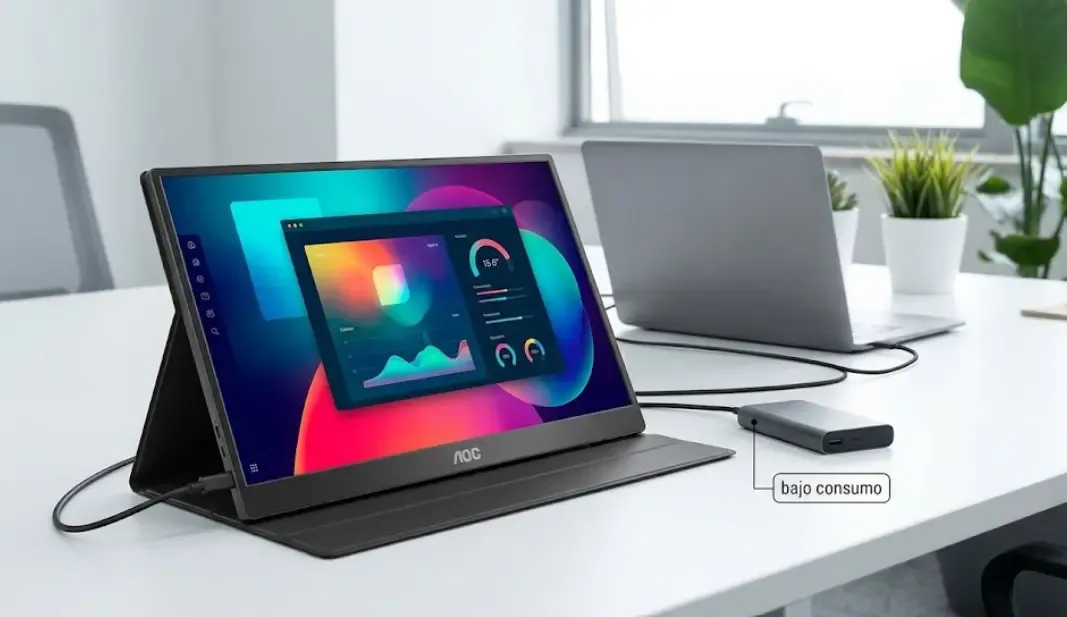 AOC I1601P monitor portátil USB-C bajo consumo