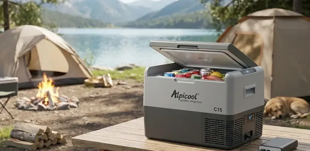 nevera portátil de compresor 12V Alpicool C15 para camper