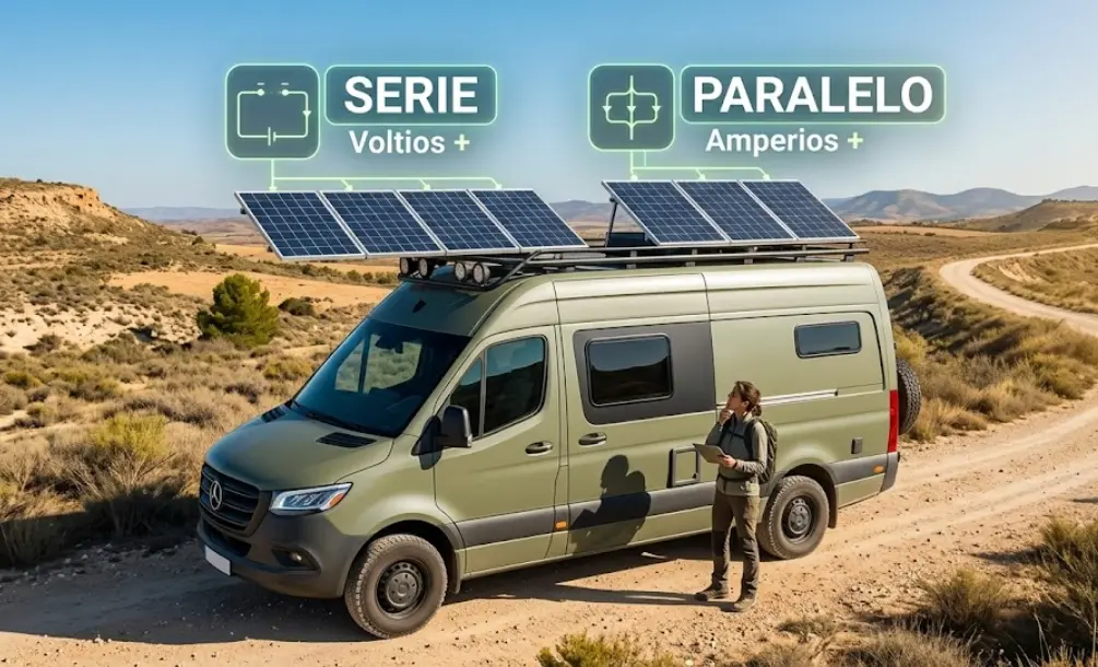 Paneles en Serie vs Paralelo: ¿Cuál es Mejor para Camper?