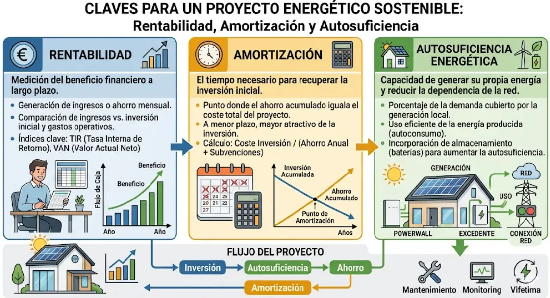 Rentabilidad y Amortización en Autosuficiencia Energética: ¿Cuándo Recuperas lo Invertido?