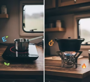 Cómo Cocinar en Furgoneta: Gas vs Inducción vs Alcohol (La Guía para Nómadas Eficientes).