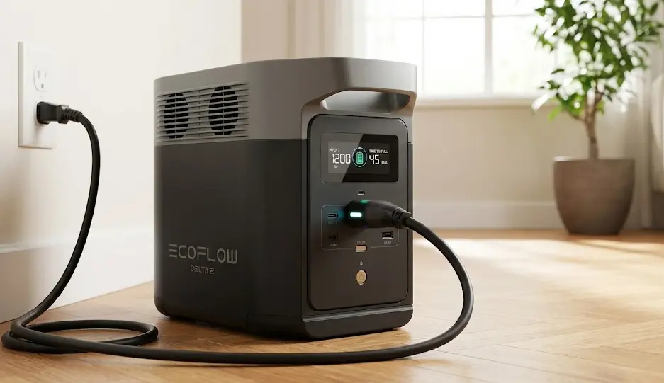 Velocidad de carga en estaciones EcoFlow Carga rápida de una estación EcoFlow