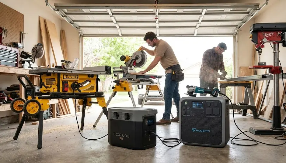 Herramientas eléctricas y estaciones de energía Uso de estaciones EcoFlow y Bluetti con herramientas eléctricas