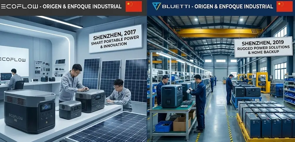 Origen empresarial de EcoFlow y Bluetti Origen y enfoque industrial de EcoFlow y Bluetti